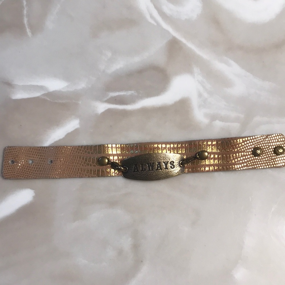 Lenny and Eva leather cuff bracelet.
